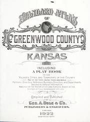 Cover of: Standard atlas of Greenwood County, Kansas by Geo. A. Ogle & Co