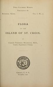 Cover of: Flora of the island of St. Croix.