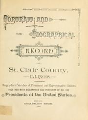 Cover of: Portrait and biographical record of St. Clair County, Illinois by 