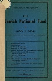 Cover of: The Jewish National Fund