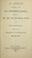 Cover of: An address delivered by the Rev. Theodore Parker, before the New York City Anti-Slavery Society, at its first anniversary, held at the Broadway Tabernacle, May 12, 1854.