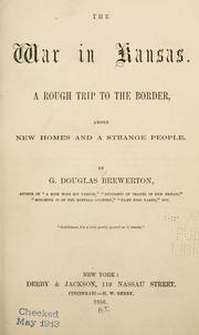 Cover of: The war in Kansas by George Douglas Brewerton