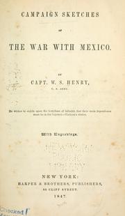 Cover of: Campaign sketches of the war with Mexico. by William Seaton Henry