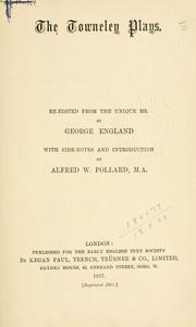 Cover of: [Publications]  Extra series by Early English Text Society., Early English Text Society.