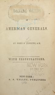 Cover of: Daring deeds of American generals