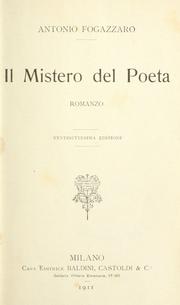 Cover of: Il mistero del poeta: romanzo.