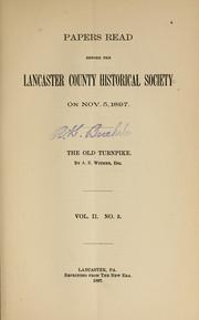 The old turnpike by A. Exton Witmer