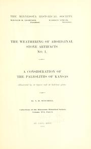 Cover of: The weathering of aboriginal stone artifacts, no. 1. by N. H. Winchell