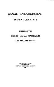 Canal enlargement in New York State by Buffalo Historical Society.