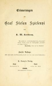 Cover of: Erinnerungen an Graf Stefan Szécsenni