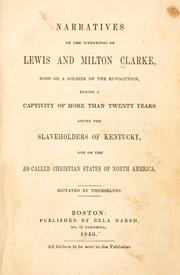 Cover of: Narratives of the sufferings of Lewis and Milton Clarke by Clark, Lewis Garrard