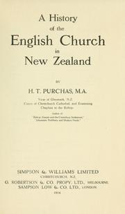 A history of the English church in New Zealand by Henry Thomas Purchas