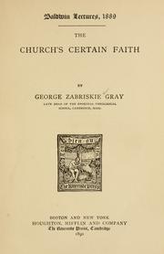 Cover of: The church's certain faith