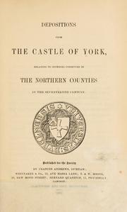 Cover of: Depositions from the castle of York by Great Britain. Courts of Assize and Nisi Prius.
