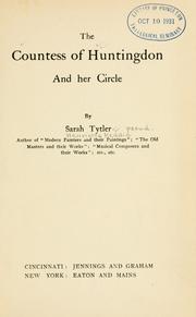 Cover of: The Countess of Huntingdon and her circle by Sarah Tytler