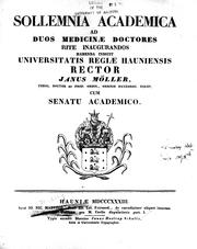 Cover of: De emendatione aliquot locorum orationis Tullianae Pro M. Caelio disputationis part I