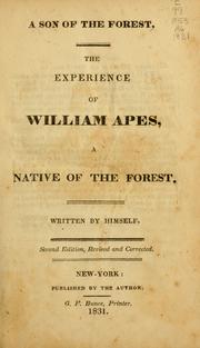 a son of the forest william apess