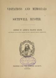 Cover of: Visitations and menorials of Southwell Minster. by Southwell Cathedral.