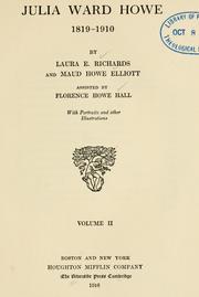 Cover of: Julia Ward Howe, 1819-1910 by Laura Elizabeth Howe Richards
