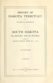 Cover of: History of Dakota Territory by George Washington Kingsbury