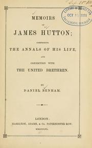 Memoirs Of James Hutton by Daniel Benham
