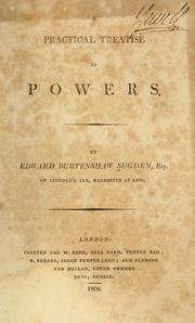 Cover of: A practical treatise of powers by Edward Burtenshaw Sugden