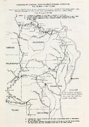 Itinerary of General Sterling Price's Missouri expedition, Aug. 28, 1864-Dec. 3, 1864
