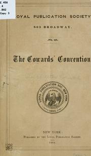 Cover of: The cowards' convention.