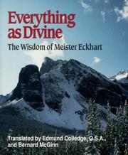 Cover of: Everything as divine by Meister Eckhart