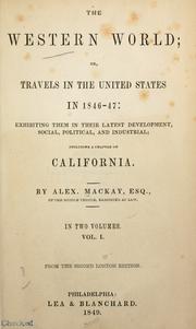 Cover of: The western world by Alexander Mackay