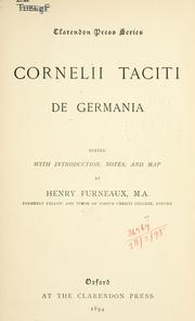 Cover of: De Germania. by P. Cornelius Tacitus