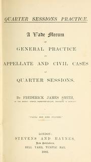 Cover of: Quarter sessions practice. by Frederick James Smith