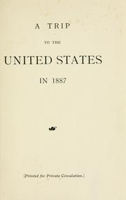 A trip to the United States in 1887 by Charles Beadle