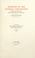 Cover of: The correspondence of John Henry Hobart...
