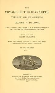 Cover of: The voyage of the Jeannette. by George W. De Long, George W. De Long