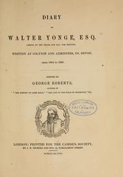 Cover of: Diary of Walter Yonge, esq by Walter Yonge