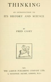 Thinking by Fred Casey