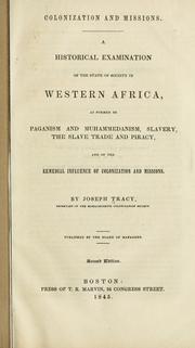 Cover of: Colonization and missions.