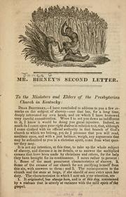 Cover of: Mr. Birney's second letter.