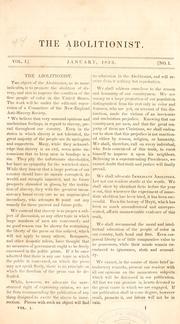 Cover of: The Abolitionist: or Record of the New-England anti-slavery society. by 