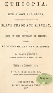 Lectures on African colonization and kindred subjects by David Christy