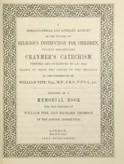 Cover of: A bibliographical and literary account of the volume of Religious instruction for children