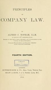 Principles of company law by Alfred Frank Topham