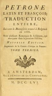 Cover of: Petrone, Latin et Fran©ʻcois by Petronius Arbiter
