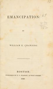 Cover of: Emancipation by William Ellery Channing