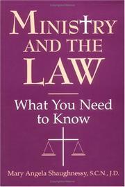 Cover of: Ministry and the law by Mary Angela Shaughnessy