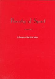 Cover of: Poverty of spirit