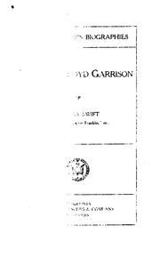 Cover of: ...William Lloyd Garrison