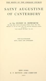 Cover of: Saint Augustine of Canterbury by Henry H. Howorth