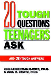 Cover of: 20 tough questions teenagers ask and 20 tough answers